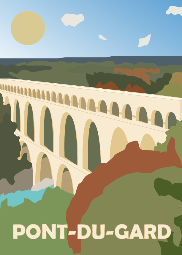 Projet Affiche Pont-du-Gard